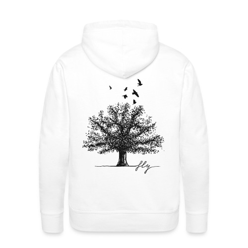 Tree Black - Mannen Premium hoodie