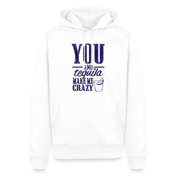You and Tequila - Männer Premium Bio Hoodie - Weiß - Vorne - Nico (187cm)