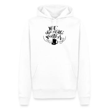 hot chocolate wether Geschenk Schokolade Kaba Kaka - Männer Premium Bio Hoodie - Weiß - Vorne - Nico (187cm)
