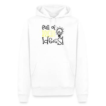 Full Bright Ideas Ideen Idee Kreativ - Männer Premium Bio Hoodie - Weiß - Vorne - Nico (187cm)