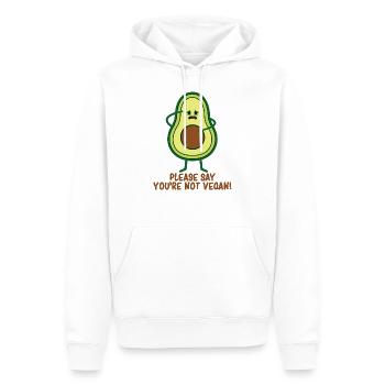 AVOCADO S'il vous plaît, dites que vous n'êtes pas végétalien! - Sweat à capuche Premium bio Homme - blanc - Devant - Nico (187cm)