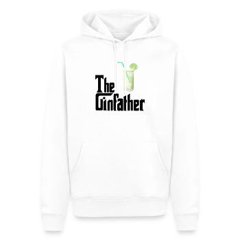 Le Ginfather Gin and Tonic - Sweat à capuche Premium bio Homme - blanc - Devant - Nico (187cm)