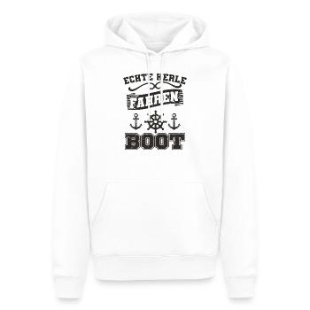 Boot Spruch - Männer Premium Bio Hoodie - Weiß - Vorne - Nico (187cm)