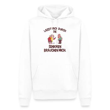 Altenpflege Pfleger - Männer Premium Bio Hoodie - Weiß - Vorne - Nico (187cm)