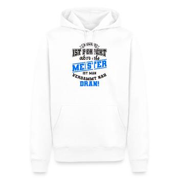 Handwerker Meister - Männer Premium Bio Hoodie - Weiß - Vorne - Nico (187cm)