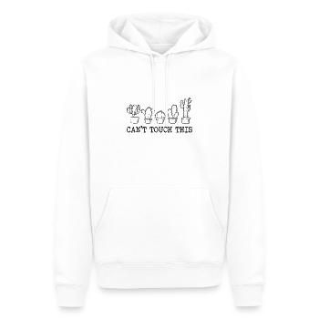 Cactus - Sweat à capuche Premium bio Homme - blanc - Devant - Nico (187cm)