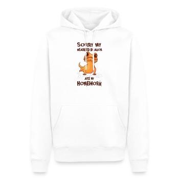 bearded dragon - Men’s Premium Organic Hoodie - white - Front - Nico (187cm)