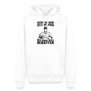 Maurer - Männer Premium Bio Hoodie - Weiß - Vorne - Nico (187cm)