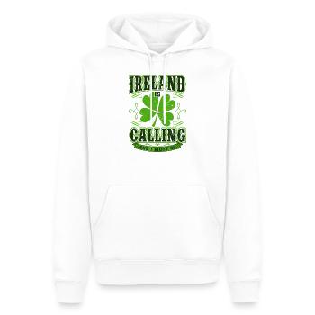Irland - Männer Premium Bio Hoodie - Weiß - Vorne - Nico (187cm)