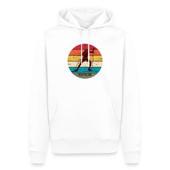 Biathlon - Männer Premium Bio Hoodie - Weiß - Vorne - Nico (187cm)