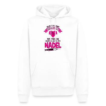 Arzthelferin - Männer Premium Bio Hoodie - Weiß - Vorne - Nico (187cm)