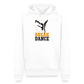 break dancing - Men’s Premium Organic Hoodie - white - Front - Nico (187cm)