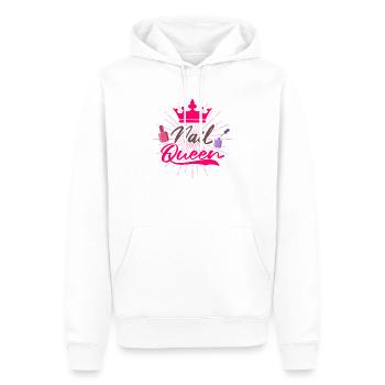 Concepteur d'ongles - Sweat à capuche Premium bio Homme - blanc - Devant - Nico (187cm)