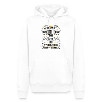 Stuckateur Berufe Verputzer Kollegen Geschenk - Männer Premium Bio Hoodie - Weiß - Vorne - Nico (187cm)