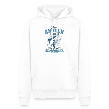 Angler - Männer Premium Bio Hoodie - Weiß - Vorne - Nico (187cm)