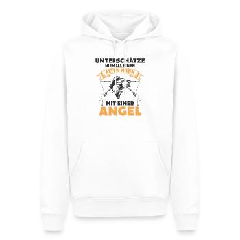 Angler Opa - Männer Premium Bio Hoodie - Weiß - Vorne - Nico (187cm)