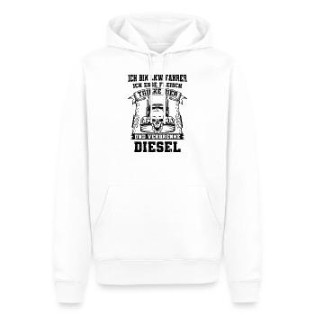 LKW Fahrer - Männer Premium Bio Hoodie - Weiß - Vorne - Nico (187cm)