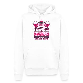 Zahnarzthelferin - Männer Premium Bio Hoodie - Weiß - Vorne - Nico (187cm)