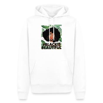 Black is beautiful - Männer Premium Bio Hoodie - Weiß - Vorne - Nico (187cm)