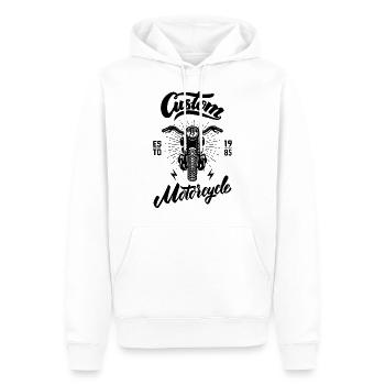 Custom motorcycle - Men’s Premium Organic Hoodie - white - Front - Nico (187cm)
