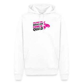 Quad Fahrerin - Männer Premium Bio Hoodie - Weiß - Vorne - Nico (187cm)
