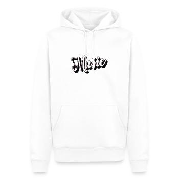 La musique - Sweat à capuche Premium bio Homme - blanc - Devant - Nico (187cm)