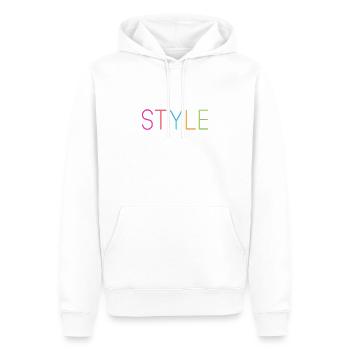Style - Sweat à capuche Premium bio Homme - blanc - Devant - Nico (187cm)
