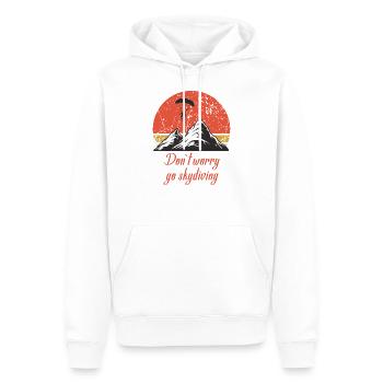 Skydving and Parachute - Männer Premium Bio Hoodie - Weiß - Vorne - Nico (187cm)
