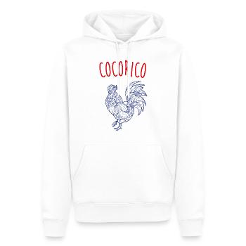 cock-a-doodle Doo - Men’s Premium Organic Hoodie - white - Front - Nico (187cm)
