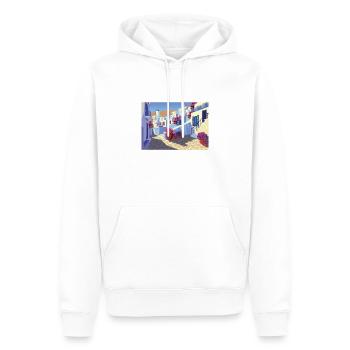 Greece - Männer Premium Bio Hoodie - Weiß - Vorne - Nico (187cm)