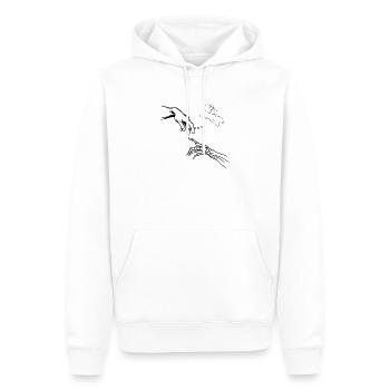 Da vinci Kiffer Tshirt drôle costume de drogué - Sweat à capuche Premium bio Homme - blanc - Devant - Nico (187cm)