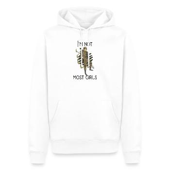 female soldier tshirt uniform comrade gift idea - Men’s Premium Organic Hoodie - white - Front - Nico (187cm)