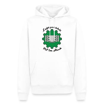 Auto Luftgekühlt - Männer Premium Bio Hoodie - Weiß - Vorne - Nico (187cm)