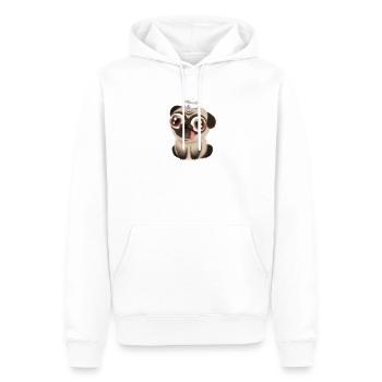 Mignonnette Tshirt comme cadeau pour les fans de Pug - Sweat à capuche Premium bio Homme - blanc - Devant - Nico (187cm)