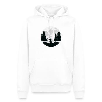 Cute Dachshund Tshirt for Dachshund fans gift - Men’s Premium Organic Hoodie - white - Front - Nico (187cm)