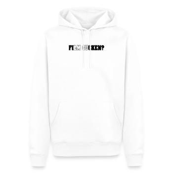Film Gucken - Ficken - Männer Premium Bio Hoodie - Weiß - Vorne - Nico (187cm)