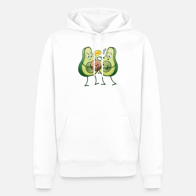 Drôles d'avocats en trouble concernant paternité - Sweat à capuche Premium bio Homme - blanc