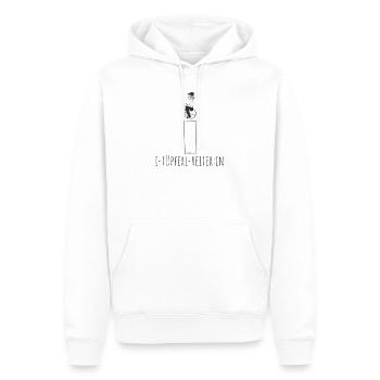 i tüpferl reiter:in - Männer Premium Bio Hoodie - Weiß - Vorne - Nico (187cm)
