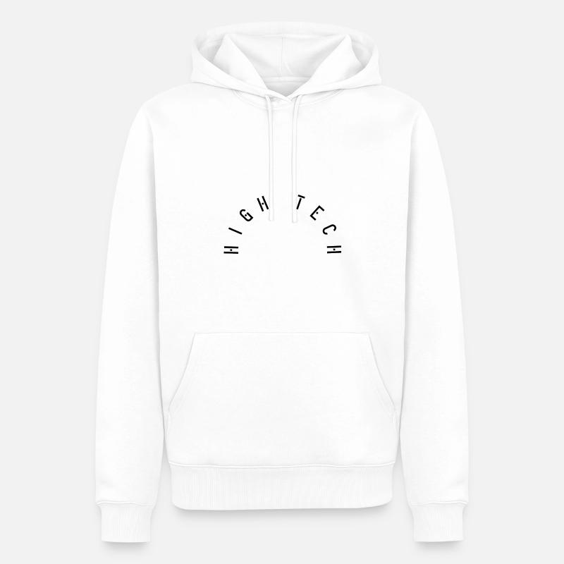 Hightech - Männer Premium Bio Hoodie - Weiß