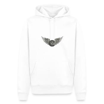 Aile de course de pneus volants - Sweat à capuche Premium bio Homme - blanc - Devant - Nico (187cm)