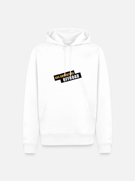 4x4 Adventure Offroad - Men’s Premium Organic Hoodie - white