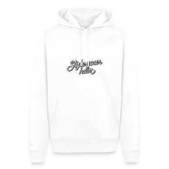 Style your hair - Männer Premium Bio Hoodie - Weiß - Vorne - Nico (187cm)