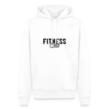 Fitness Club - Männer Premium Bio Hoodie - Weiß - Vorne - Nico (187cm)