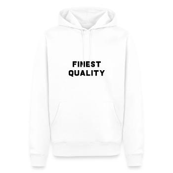 Qualité supérieure - Sweat à capuche Premium bio Homme - blanc - Devant - Nico (187cm)