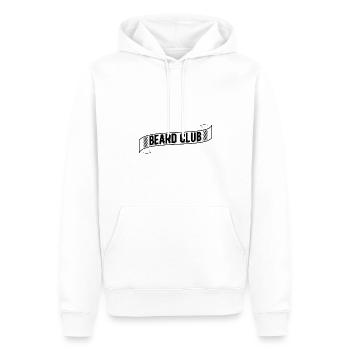 Beard Club - Männer Premium Bio Hoodie - Weiß - Vorne - Nico (187cm)