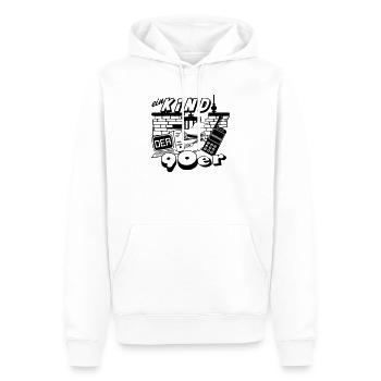 90er Party , Mottoparty , Mauerfall Edition (25) - Männer Premium Bio Hoodie - Weiß - Vorne - Nico (187cm)