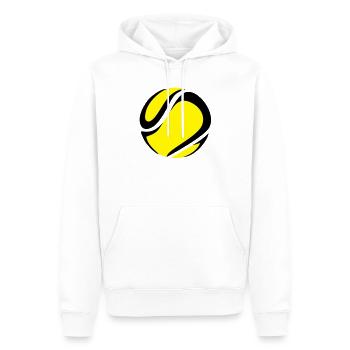 Balle de tennis - Sweat à capuche Premium bio Homme - blanc - Devant - Nico (187cm)