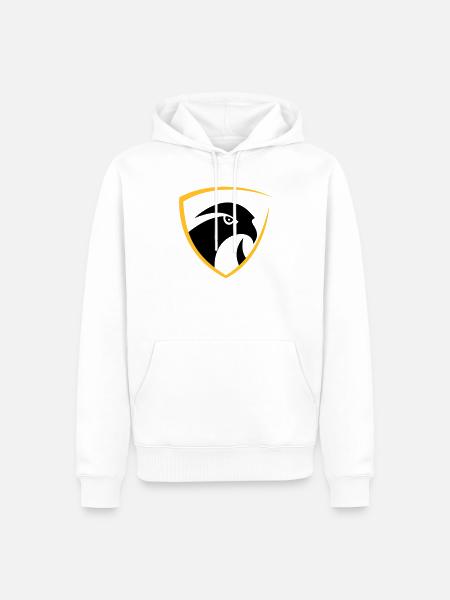 Falcon logo - Men’s Premium Organic Hoodie - white
