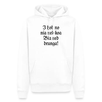 Biertrinker Bayerischer Bier Spruch - Männer Premium Bio Hoodie - Weiß - Vorne - Nico (187cm)