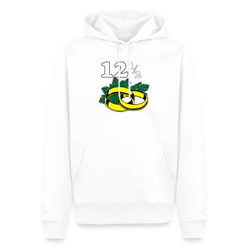 Mariage persil , 12,5 ans anniversaire de mariage (25) - Sweat à capuche Premium bio Homme - blanc - Devant - Nico (187cm)